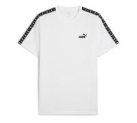 Puma T-shirt ESS Tape Tee Mixte manches courtes Blanc S