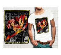 T-shirt blanc homme taille L - Fairy Tail - Manga Collection - Col rond - 100% polyester touché coton L