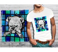 T-Shirt Blanc Homme Taille M Bad Boys 01 Le Bulldog