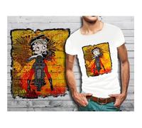 T-SHIRT BLANC HOMME TAILLE M COLLECTION VINTAGE CARTOONS 21 BETTY BOOP M