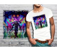 T-Shirt Blanc Homme Zelda 02 Link Majora's Mask