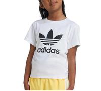 T-Shirt Blanc/Noir Fille Adidas Trefoil 4-5 ans
