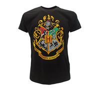 T-Shirt BLASON Hogwarts ECOLE DE POUDLARD Harry Potter - 100% Officiel WARNER BROS (XS (12-14 âge))