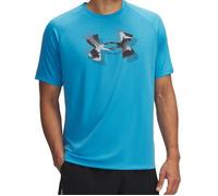 T-shirt Bleu à Manches Courtes avec Logo Under Armour Tech™ Print Fill - Performance et Confort S