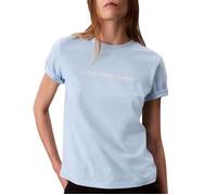 T-Shirt Bleu Femme Calvin Klein Jeans LV047C912G L