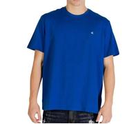 Calvin Klein T-Shirt Manches Courtes Homme Classic Monogram Tee avec Col Ras-du-Cou, Bleu (Ocean Tides), L