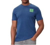 Calvin Klein T-Shirt Manches Courtes Homme Gradient Monogram Logo en Coton, Bleu (Blue Jean), M