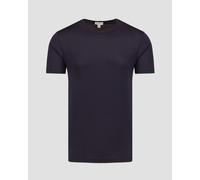 T-shirt Bleu Marine Pour Hommes Sunspel Mtsh0001-buaa
