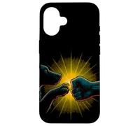 T-shirt Bond à imprimé poings et pattes pour chien et humain Coque pour iPhone 16