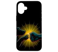 T-shirt Bond à imprimé poings et pattes pour chien et humain Coque pour iPhone 16 Plus