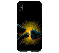 T-shirt Bond à imprimé poings et pattes pour chien et humain Coque pour iPhone XS Max