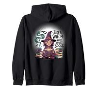 T-Shirt Book Lover Just a Witch Who Loves Books Sweat à Capuche