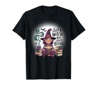 T-Shirt Book Lover Just a Witch Who Loves Books T-Shirt