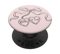 T-Shirt Books and Tee Locket Art Book Lover PopSockets PopGrip Adhésif