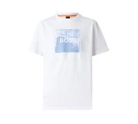 T-Shirt BOSS Straight Fit Blanc Te WHEEL - Minimalisme et élégance contemporaine L