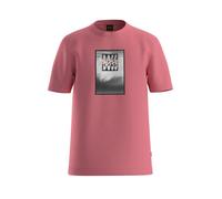 T-shirt BOSS Te Dj Homme Rouge Pastel - Coupe regular en coton jersey avec artwork imprimé 2