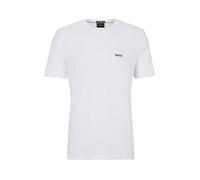 Hugo Boss T-shirt Boss Tee blanc coupe Regular Fit coton stretch logo contrastant XXL