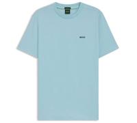 T-shirt BOSS Tee - Coton Stretch & Logo Contrasté - Bleu Clair - Homme M