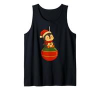 T-Shirt Boule de Noël Design Mignon Personnage Pingouin Débardeur