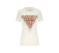 T-shirt bouquet triangle femme Guess Blanc S