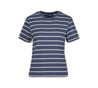 Urban Classics T-shirt Boxy rayé pour femme Blanc cassé/Bleu Vintage 5XL