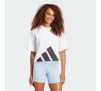 adidas Femme Essentials BIG Logo Boyfriend T-Shirt, White/Black, L