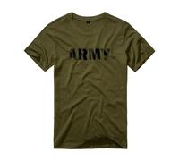 Brandit T-shirt Militaire Homme manches courtes 100% coton Vert olive XXL