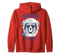 T-Shirt Brave Space Astronaut Bear Graphic Sweat à Capuche