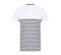 T-shirt breton Front Row - white/navy L