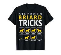 T-shirt Briard | Stubborn Briard Tricks Tee T-Shirt