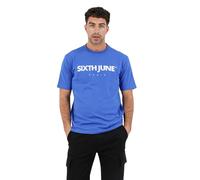 T-shirt brodÃ© Sixth June Essentials Bleu S
