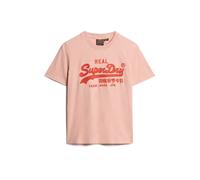 Superdry Embroidered Vl Relaxed Short Sleeve T-shirt Orange M Femme