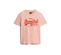 Superdry Embroidered Vl Relaxed Short Sleeve T-shirt Orange S Femme