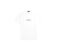 T-shirt BrodÃ© Fred Perry Blanc S