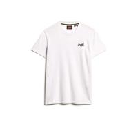 Superdry T-shirt Essential Contrast brodé manches courtes Blanc S Homme