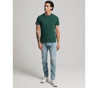 T-shirt brodé vintage logo en coton bio Superdry Vert S
