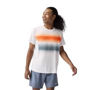T-shirt Brooks Atmosphere 3.0 Manches Courtes Blanc Orange, Taille XS
