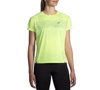 T-shirt Brooks Sprint Free 2.0 jaune à manches courtes, Taille S