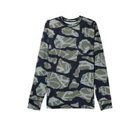 T-shirt Burton Midweight Base Layer Crewneck Camo Homme Vert 2026 taille XS
