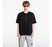 T-shirt C.P. Company Mercerized Jersey 30/2 Twisted Short Sleeve Logo T-Shirt Black XXL