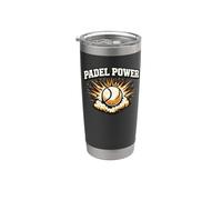 T-shirt cadeau Padel Power Tennis Player Smash Pala Coach Gobelet isotherme en acier inoxydable double paroi