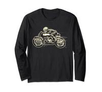 T-shirt Cafe Racer - Ghost Race Rider - Moto vintage Manche Longue