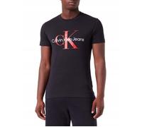 T-shirt Calvin Klein Jeans Homme Noir Monologo Slim Fit à Manches Courtes S
