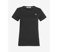 T-shirt Calvin Klein Jeans Slim Monogram manche courte noir femme - XXS