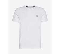 T-shirt Calvin Klein Jeans Small Monogram à manches courtes blanc. - L