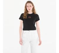 T-shirt Calvin Klein Jeans Ss 2X2 Baby Rib Logo Baby Tee Black M