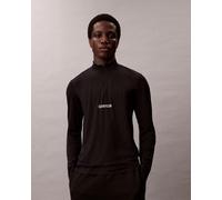 T-shirt Calvin Klein WO demi-zip manches longues noir - M