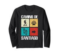 T-Shirt Camino de Santiago Pèlerinage Randonnée Buen Manche Longue
