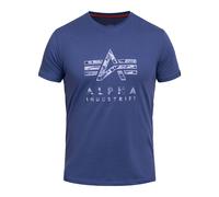 T-Shirt Camo Puff Print Alpha Industries - Night Purple M