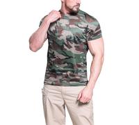T-shirt camouflage à manches courtes style militaire à séchage rapide pour hommes T-shirt à manches courtes pour sports de plein air T-shirt à manches courtes rafraîchissant respirant d'entraînement